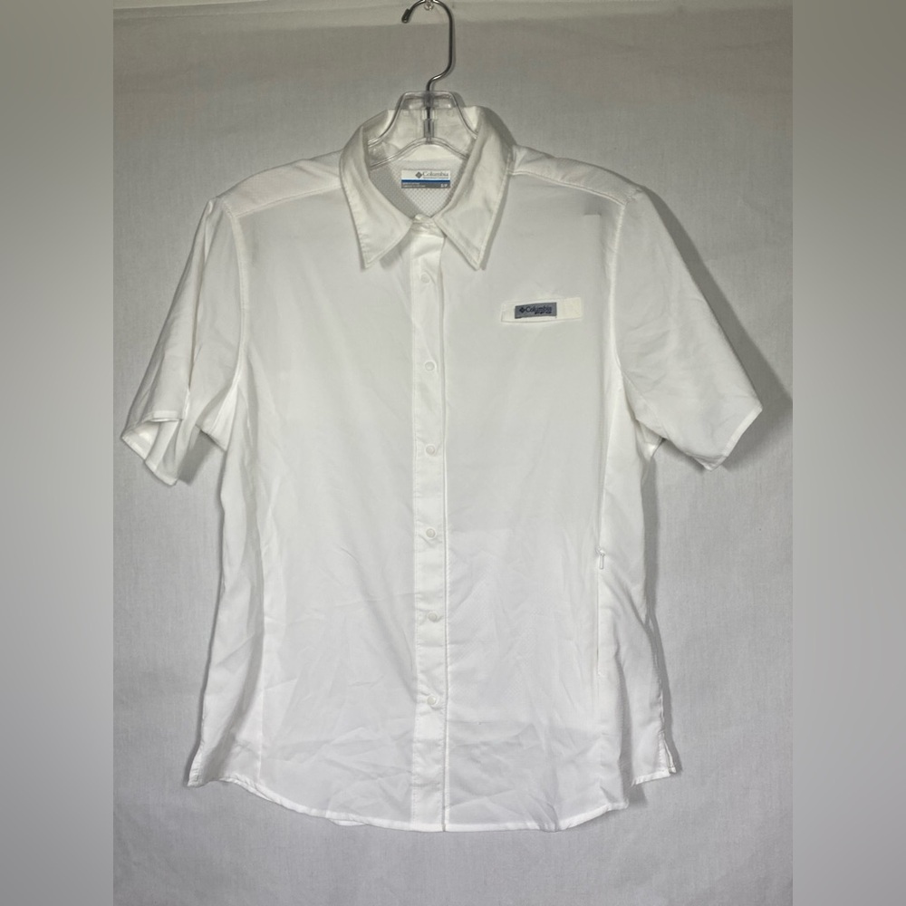 Columbia White Mesh Active short sleeve top - Picture 1 of 5